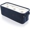 Juvale Jute Toilet Tank Basket - Space-Saving Navy Back-of-Toilet Organizer - Countertop Bathroom Organizer & Bath Tissue Holder - Navy Bathroom Basket for Decor & Organization - Blue, 16" x 6" x 5.5"
